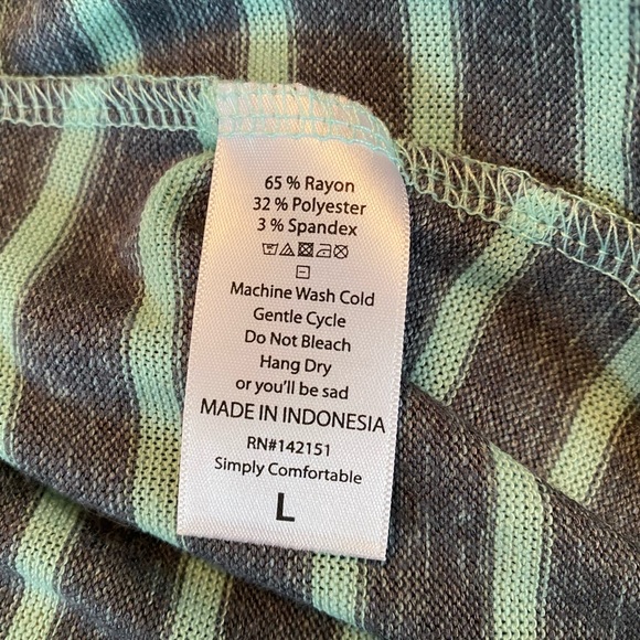 LuLaRoe Sarah Cardigan Duster Sweater Grey Stripe - Picture 8 of 16